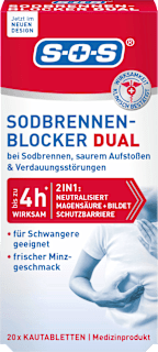 Sodbrennen Blocker DUAL Kautabletten SOS