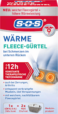 Wärme Fleece-Gürtel + 2 Wärmepads SOS