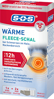 Wärme Fleece-Schal + 2 Wärmepads SOS