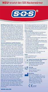 Wärme Fleece-Schal + 2 Wärmepads SOS