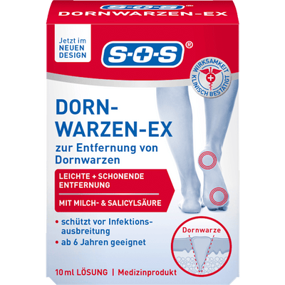 SOS Wart remover plantar warts-Ex, 10 ml