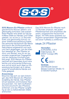 Warzen Entferner Pflaster, Warzen-Ex SOS