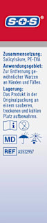 Warzen Entferner Pflaster, Warzen-Ex SOS