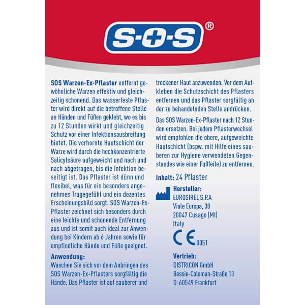 Warzen Entferner Pflaster, Warzen-Ex SOS