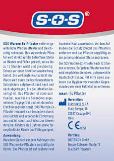 Warzen Entferner Pflaster, Warzen-Ex SOS
