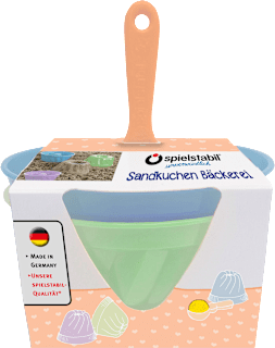 Sandkuchen Bäckerei Set pastell Spielstabil
