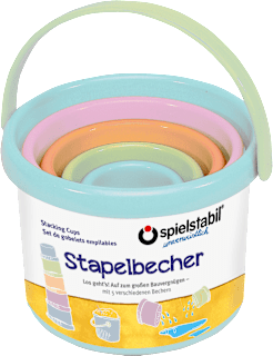 Stapelbecher Set pastell 5tlg Spielstabil