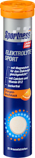 Elektrolyte Sport Orangen-Geschmack, Brausetabletten (20 Stück) Sportness