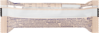 Energieriegel, mit Haferflocken, Rosinen & Apfelstückchen Sportness