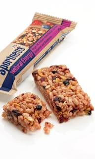 Energieriegel, Natural Energy, Vollkorn-Haferflocken, Cranberries, Himbeeren & Blaubeeren Sportness