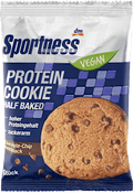 Protein Cookie, Half Baked, Chocolate Chip Geschmack, vegan Sportness