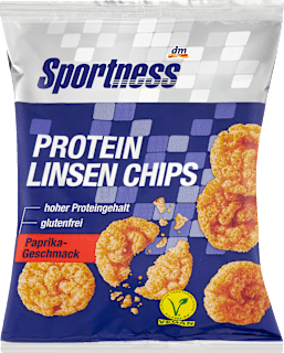 Protein Linsen Chips, Paprika Geschmack, vegan Sportness