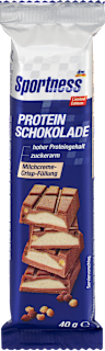 Protein Schokolade mit Milchcreme-Crisp-Füllung Sportness