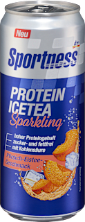 Proteindrink, Sparkling, Pfirsich-Eistee-Geschmack, trinkfertig Sportness
