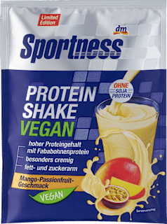 Proteinpulver, Protein Shake Vegan, Mango Passionfruit Geschmack Sportness