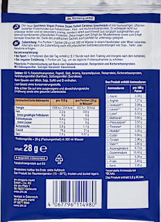 Proteinpulver, Protein Shake Vegan Salted-Caramel-Geschmack Sportness