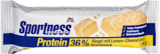Proteinriegel 36%,  Lemon-Cheesecake-Geschmack Sportness