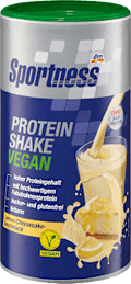 Proteinshake, Lemon Cheesecake Geschmack, vegan Sportness