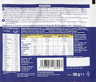 Whey Proteinpulver, Vanille Geschmack Sportness