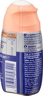 Zero Sirup Pfirsich Eistee Geschmack Sportness