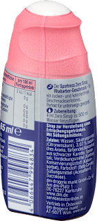 Zero Sirup, Rhabarber-Geschmack Sportness