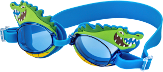 Schwimmbrille Kids, blau mit Krokodil SUNDANCE