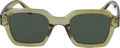 Sonnenbrille Erwachsene grün-braunes eckiges Gestell SUNDANCE
