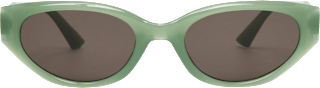 Sonnenbrille Erwachsene grünes Gestell, cateye Look SUNDANCE