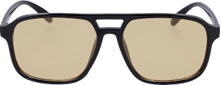 Sonnenbrille Erwachsene schwarzes Gestell, beigefarbene Gläser SUNDANCE