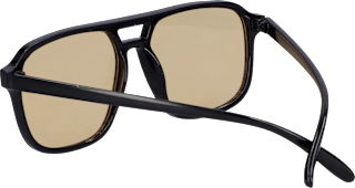 Sonnenbrille Erwachsene schwarzes Gestell, beigefarbene Gläser SUNDANCE