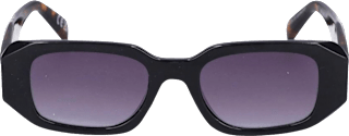 Sonnenbrille Erwachsene schwarzes ovales Gestell, lila Gläser SUNDANCE