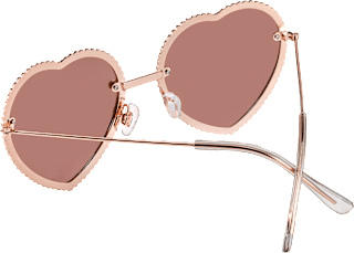 Sonnenbrille Herzen roségold  SUNDANCE