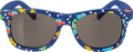 Sonnenbrille Kids, blaues Gestell mit bunten Dinos SUNDANCE