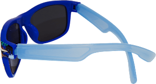 Sonnenbrille Kids, dunkelblaues Gestell mit bunten Dinos SUNDANCE