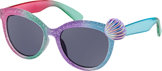 Sonnenbrille Kids, pastellfarbenes Gestell mit Glitzer & Muschel SUNDANCE