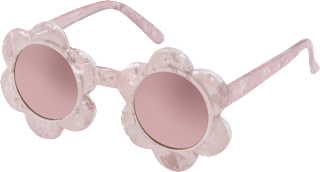 Sonnenbrille Kids rosa Blumenform & rosa getönte Gläser SUNDANCE