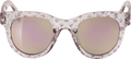 Sonnenbrille Kids, transparentes Gestell mit Glitzer & Herzen SUNDANCE