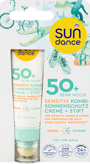 Sonnenschutz Kombi Gesicht sensitiv Creme & Stift, LSF 50 (25 ml & 3 g) SUNDANCE