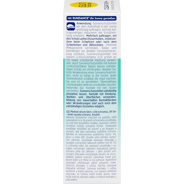 Sonnenschutzserum Gesicht clear skin+ LSF 50+ SUNDANCE