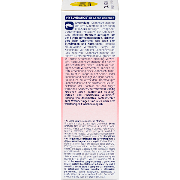 Sonnenserum calm skin+, LSF 50+ SUNDANCE