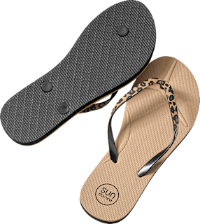 Zehentrenner Damen Animal Stripe (1 Paar) SUNDANCE