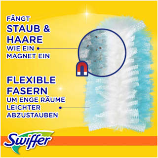 Staubmagnet Starterset (Griff + 3 Tücher)  Swiffer