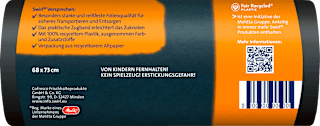 Schwerlast Müllsäcke Profi 60 l (3x12 St) mit 100 % recyceltem Plastik Swirl