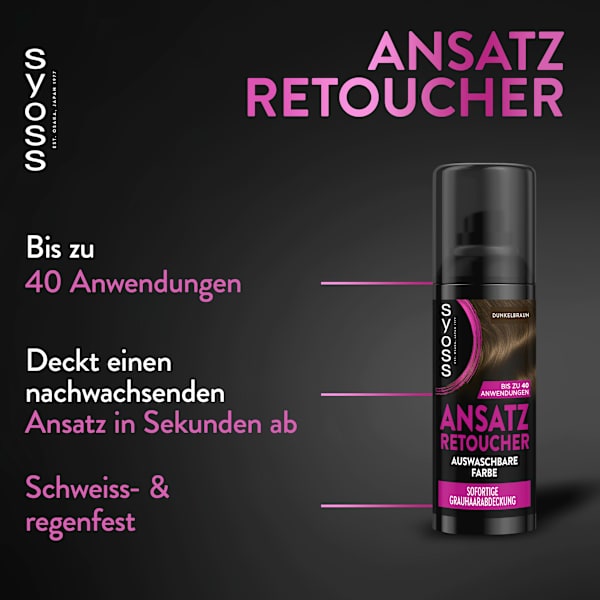 Ansatz Retoucher Dunkelbraun Syoss