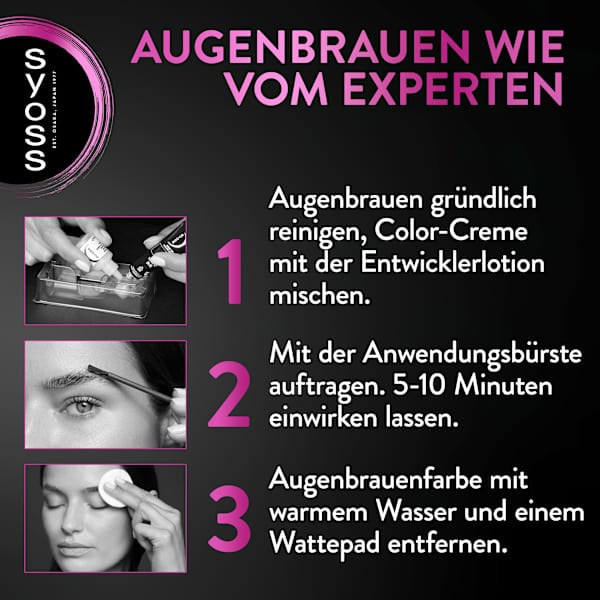 Augenbrauenfarbe Schwarz 1-1 syoss