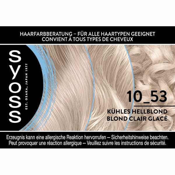 Haare Aufheller 10_53 Kühles Hellblond Syoss
