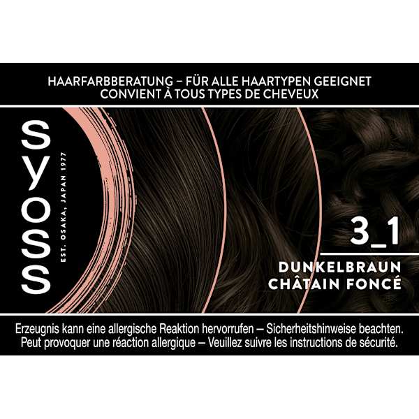 Haarfarbe 3_1 Dunkelbraun Syoss