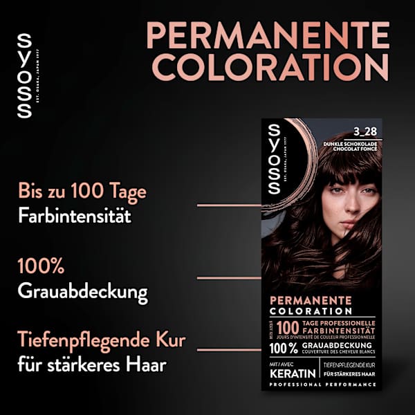 Haarfarbe 3_28 Dunkle Schokolade Syoss