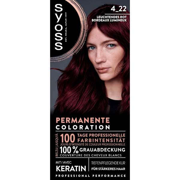 Haarfarbe 4_22 Leuchtendes Rot Syoss
