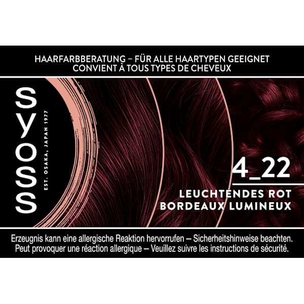Haarfarbe 4_22 Leuchtendes Rot Syoss